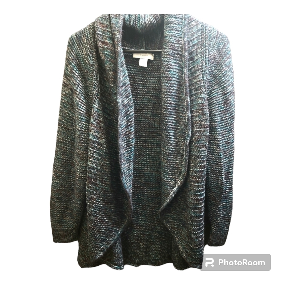 CJ Banks Open Front Multicolor Cardigan Size 1X